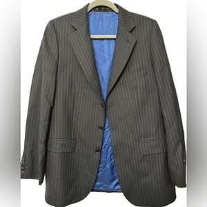 Charles Tyrwhitt Black Pinstripe Blazer 42 Reg